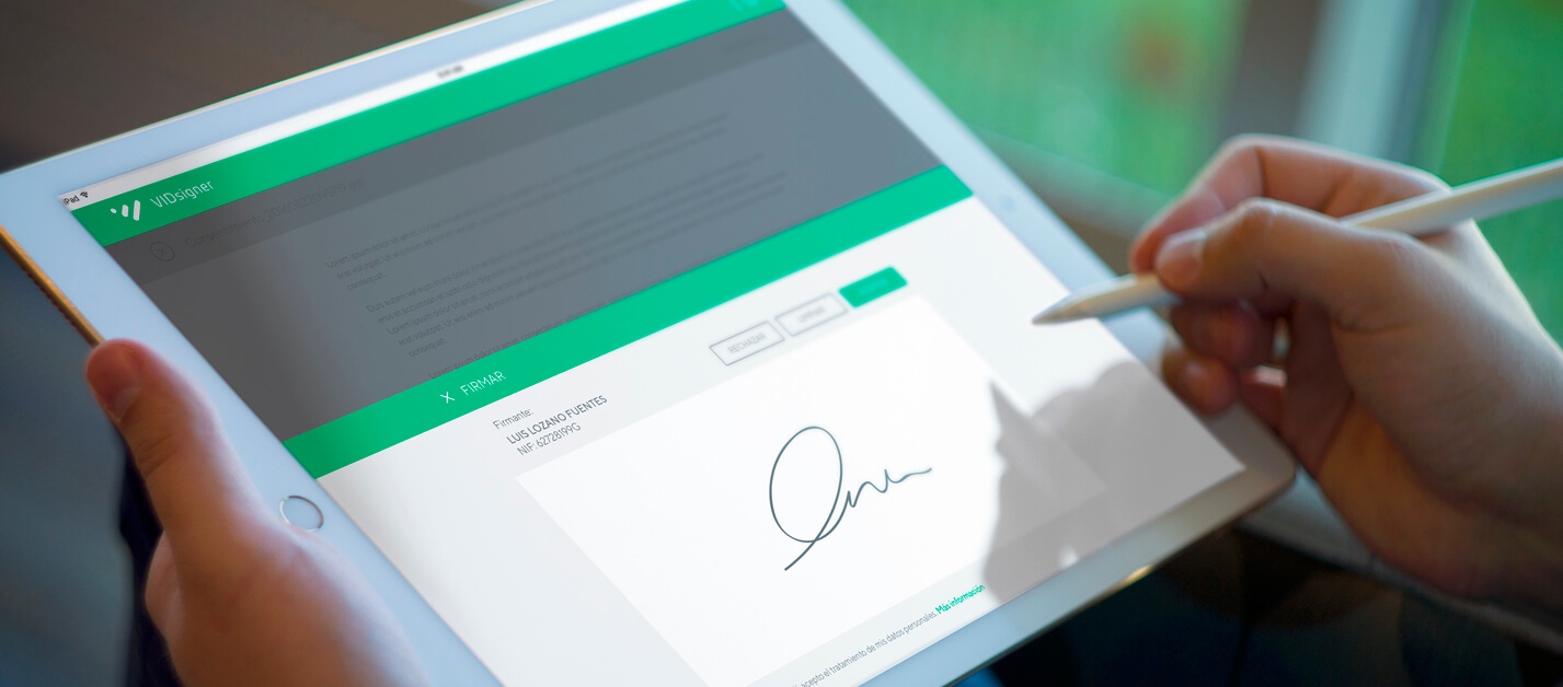 In which cases is the electronic signature used?